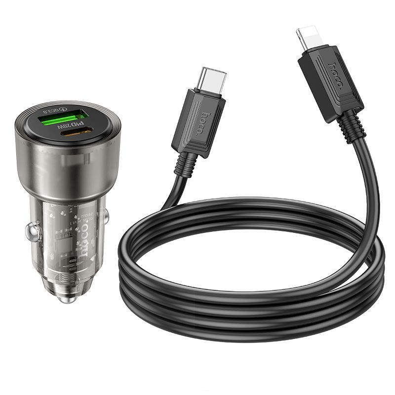 PD 20W QC3.0 Dual Ports USB-C & USB-A Fast Charging Car Charger Adapter PD 20W QC3.0 Dual Ports USB-C & USB-A Fast Charging Car Charger Adapter